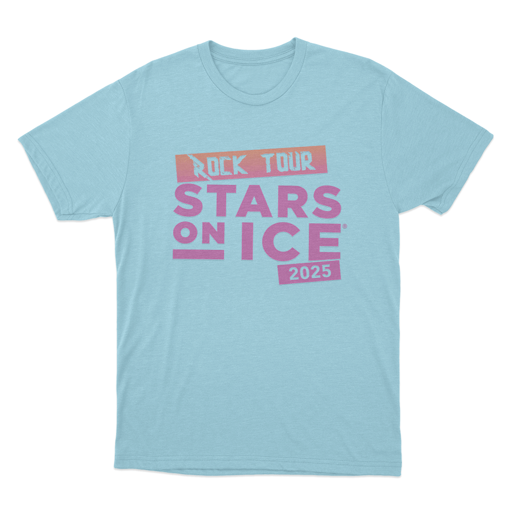 Rock Stars on Ice Tour Unisex T Shirt Sky Blue Rock Stars on Ice Tour Unisex T Shirt Sky Blue