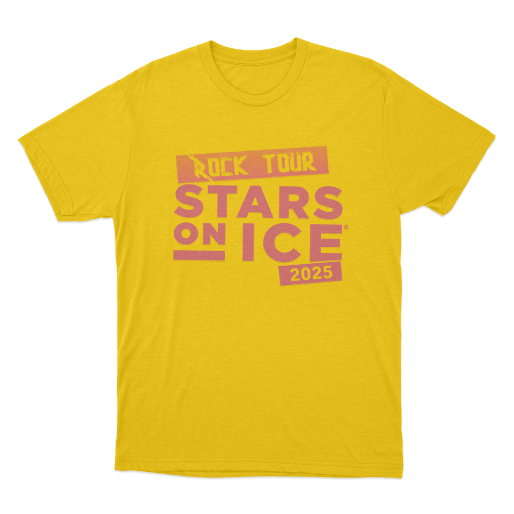 Rock Stars on Ice Tour Unisex T Shirt Yellow Rock Stars on Ice Tour Unisex T Shirt Yellow