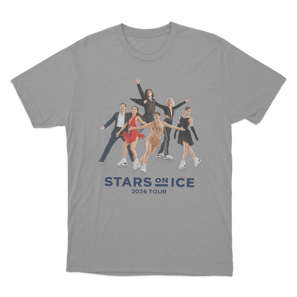 Stars On Ice 2026 Tour Unisex T Shirt Grey Stars On Ice 2026 Tour Unisex T Shirt Grey