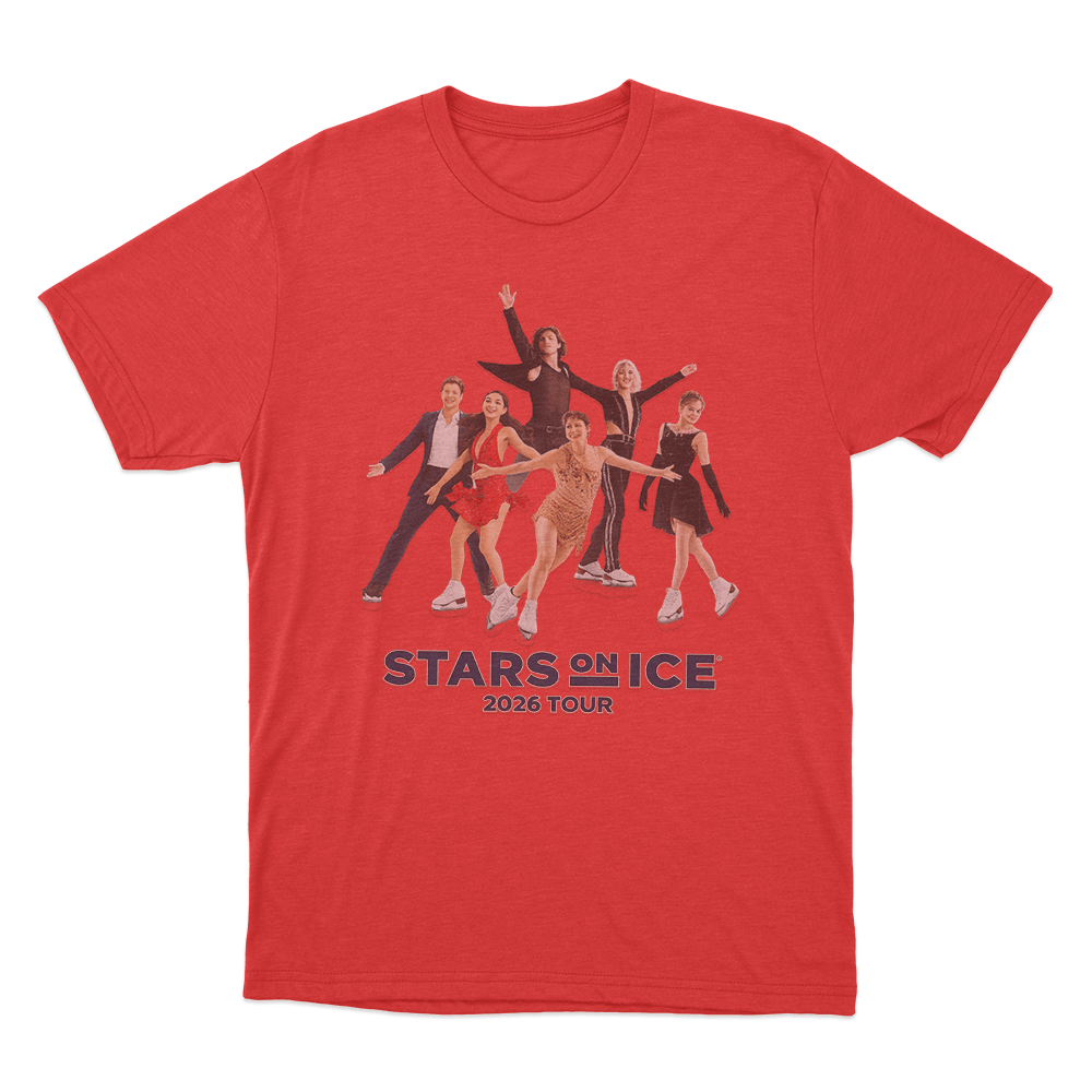 Stars On Ice 2026 Tour Unisex T Shirt Red Stars On Ice 2026 Tour Unisex T Shirt Red