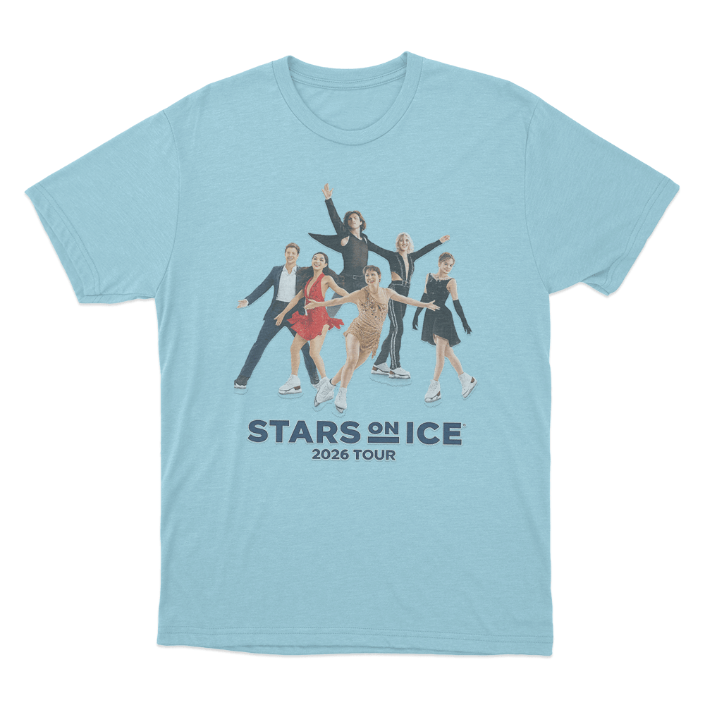 Stars On Ice 2026 Tour Unisex T Shirt Sky Blue Stars On Ice 2026 Tour Unisex T Shirt Sky Blue