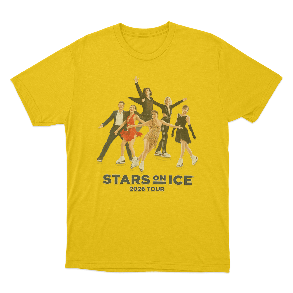Stars On Ice 2026 Tour Unisex T Shirt Yellow Stars On Ice 2026 Tour Unisex T Shirt Yellow