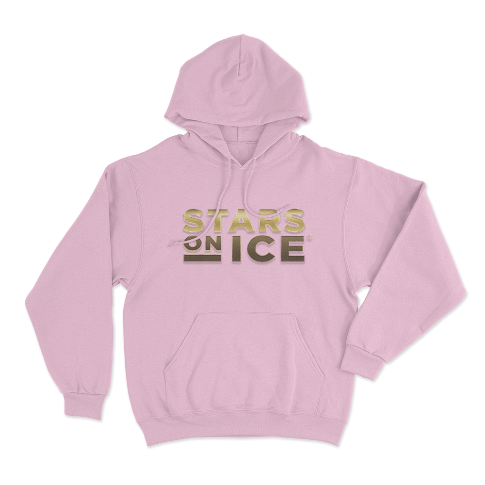 Stars On Ice Gold Logo Unisex Hoodie Pink Stars On Ice Gold Logo Unisex Hoodie Pink
