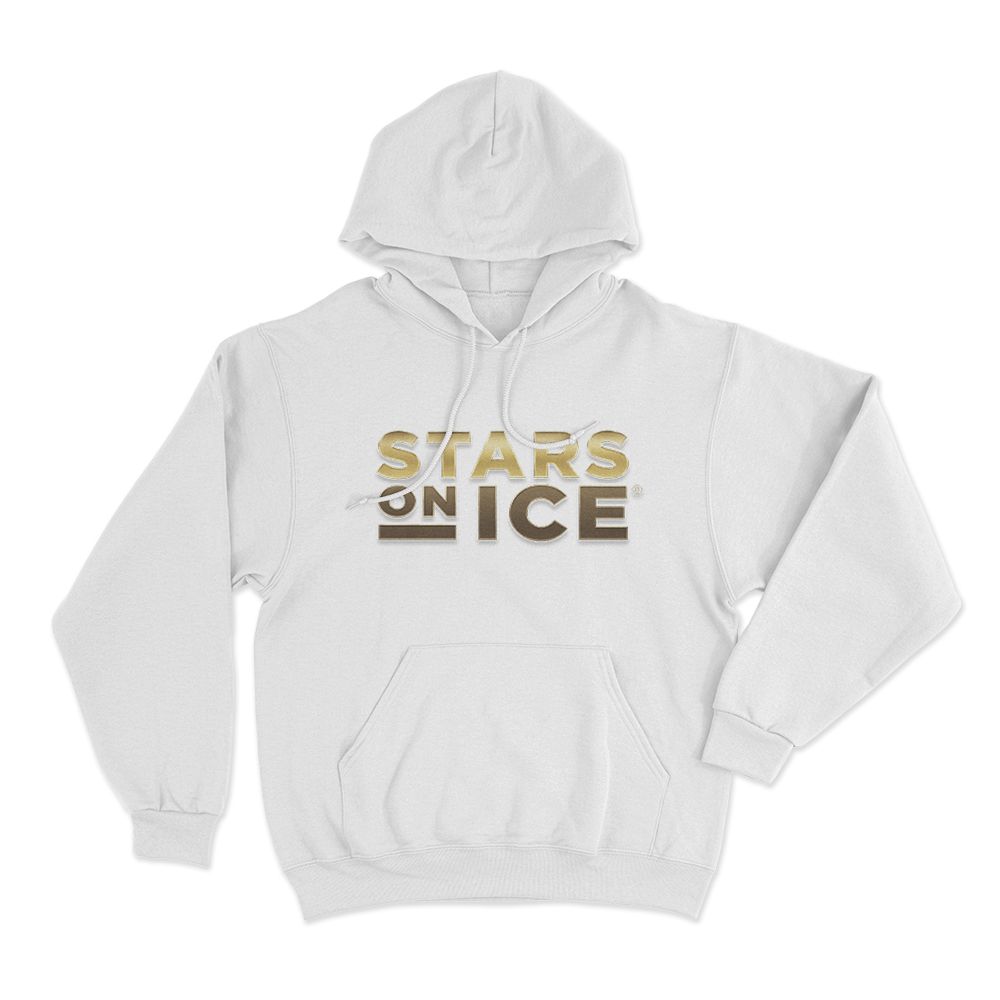 Stars On Ice Gold Logo Unisex Hoodie White Stars On Ice Gold Logo Unisex Hoodie White