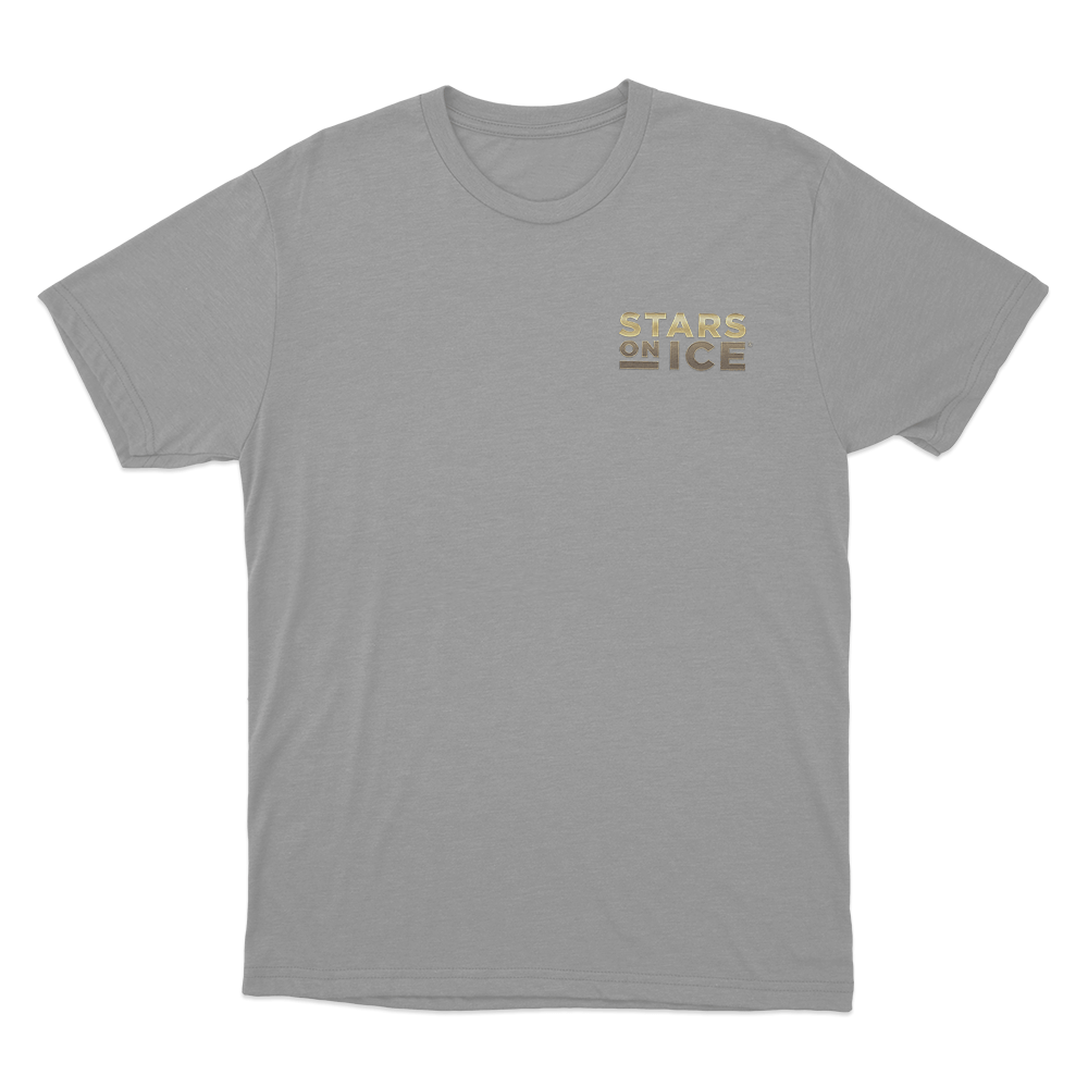 Stars On Ice Gold Logo Unisex T Shirt Grey Stars On Ice Gold Logo Unisex T Shirt Grey