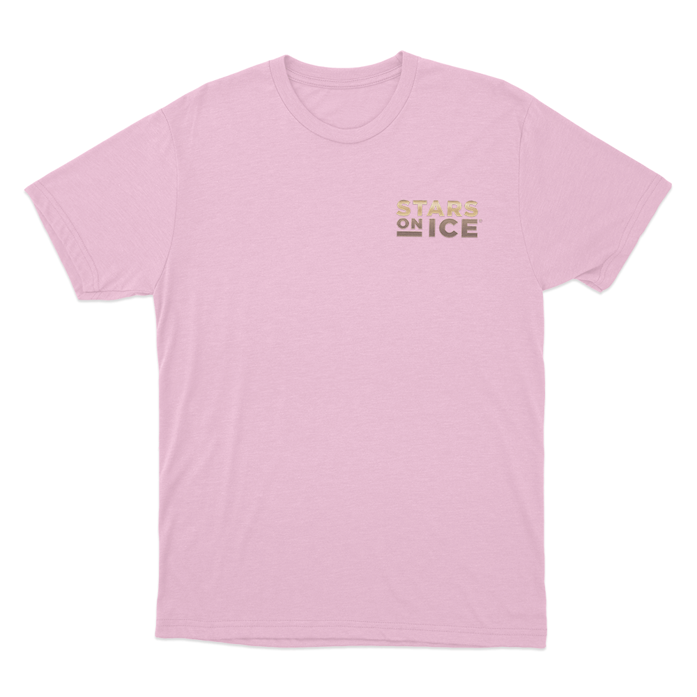 Stars On Ice Gold Logo Unisex T Shirt Pink Stars On Ice Gold Logo Unisex T Shirt Pink