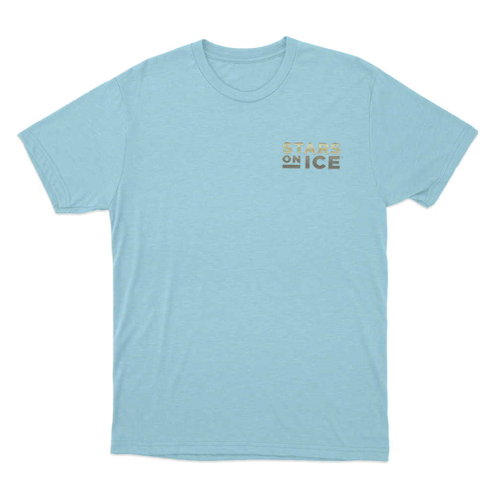 Stars On Ice Gold Logo Unisex T Shirt Sky Blue Stars On Ice Gold Logo Unisex T Shirt Sky Blue