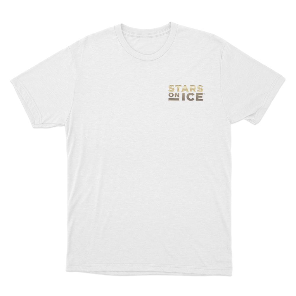 Stars On Ice Gold Logo Unisex T Shirt White Stars On Ice Gold Logo Unisex T Shirt White