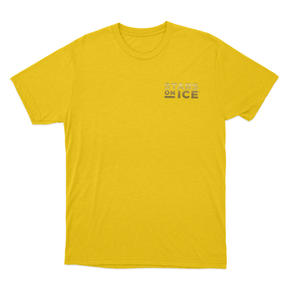 Stars On Ice Gold Logo Unisex T Shirt Yellow Stars On Ice Gold Logo Unisex T Shirt Yellow