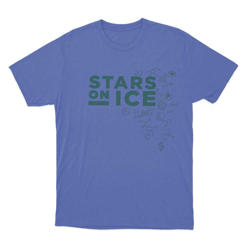 Stars on Ice Tour T Shirt Blue Stars on Ice Tour T Shirt Blue