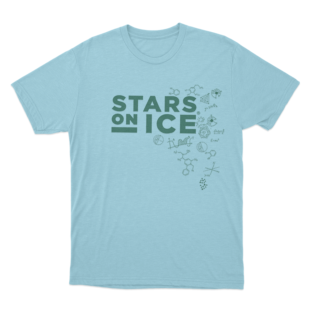 Stars on Ice Tour T Shirt Sky Blue Stars on Ice Tour T Shirt Sky Blue