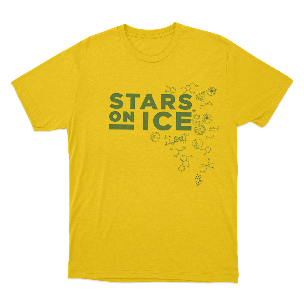 Stars on Ice Tour T Shirt Yellow Stars on Ice Tour T Shirt Yellow
